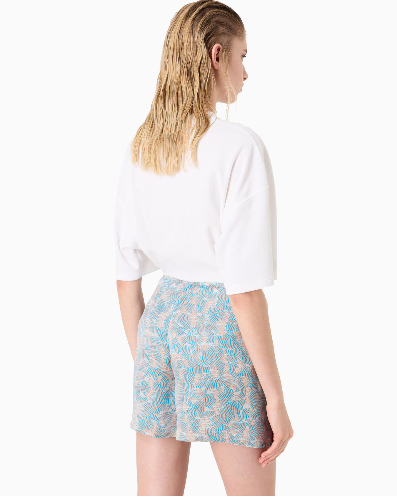 Shorts aus bedruckter Seide Folie 2