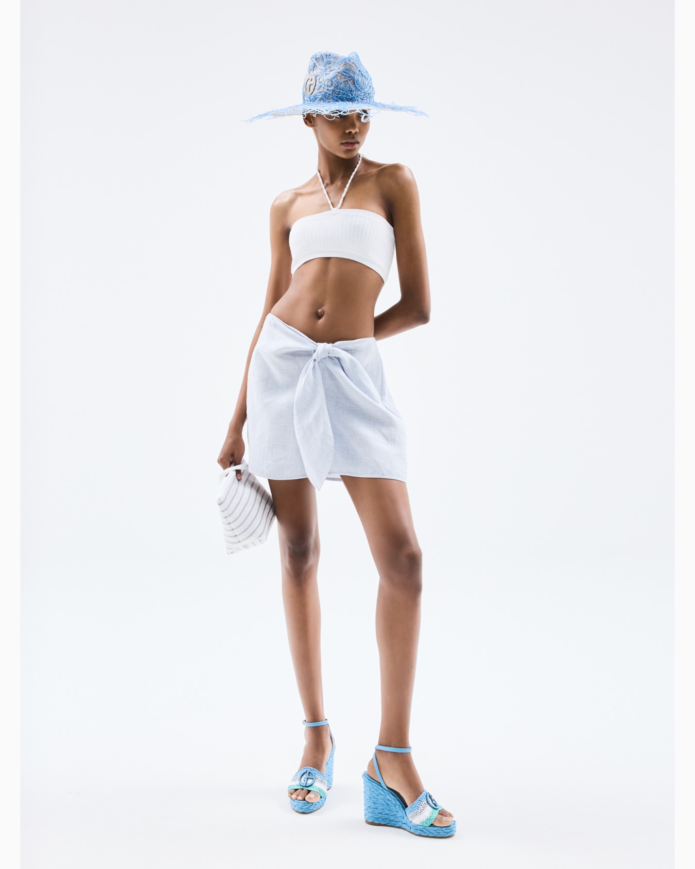 ASV Shorts aus Hanf mit feinem Streifen Folie 5
