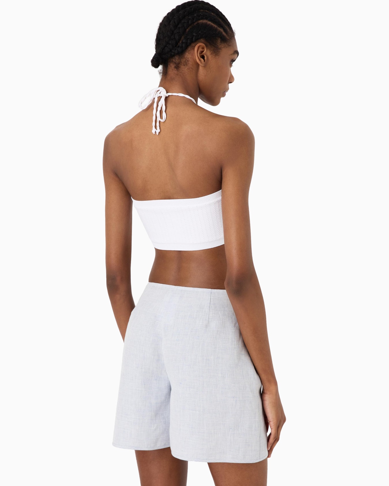 ASV Shorts aus Hanf mit feinem Streifen Folie 2