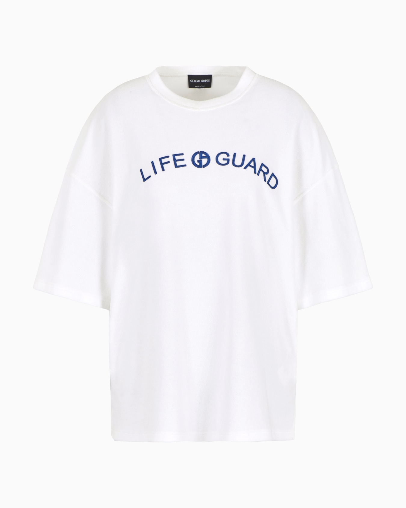 T-Shirt mit Rundhalsausschnitt aus Baumwoll- und Seidenjersey Folie 0