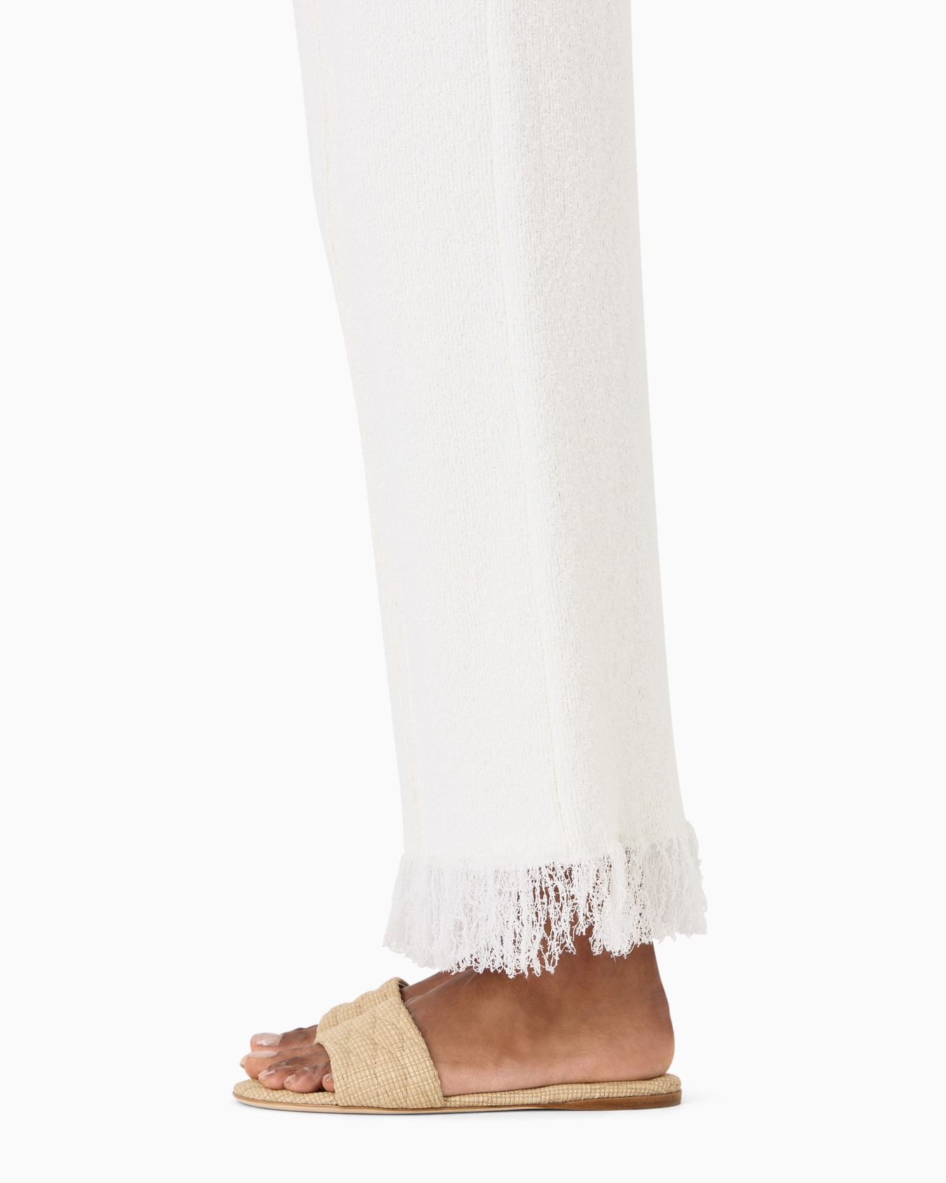 Ribbed viscose-blend trousers Slide 4