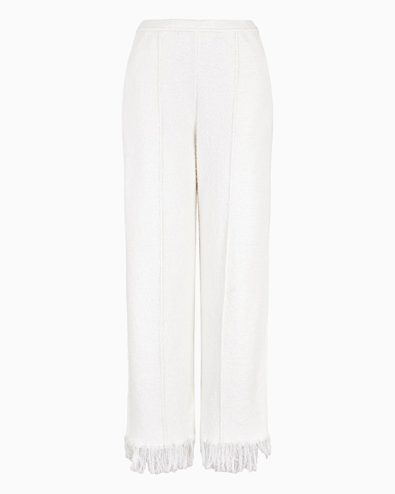 Ribbed viscose-blend trousers Slide 0