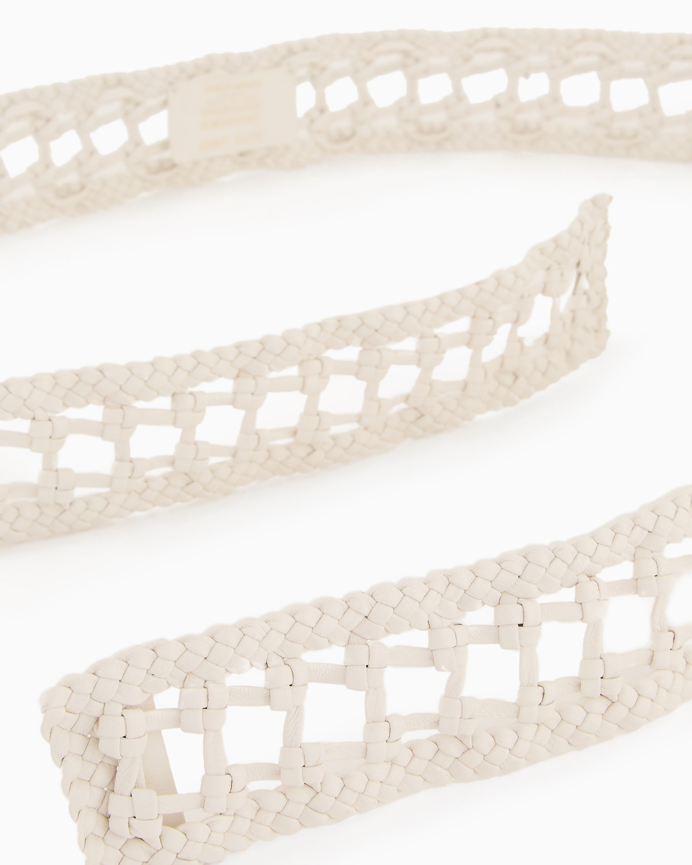 Woven leather belt Slide 1