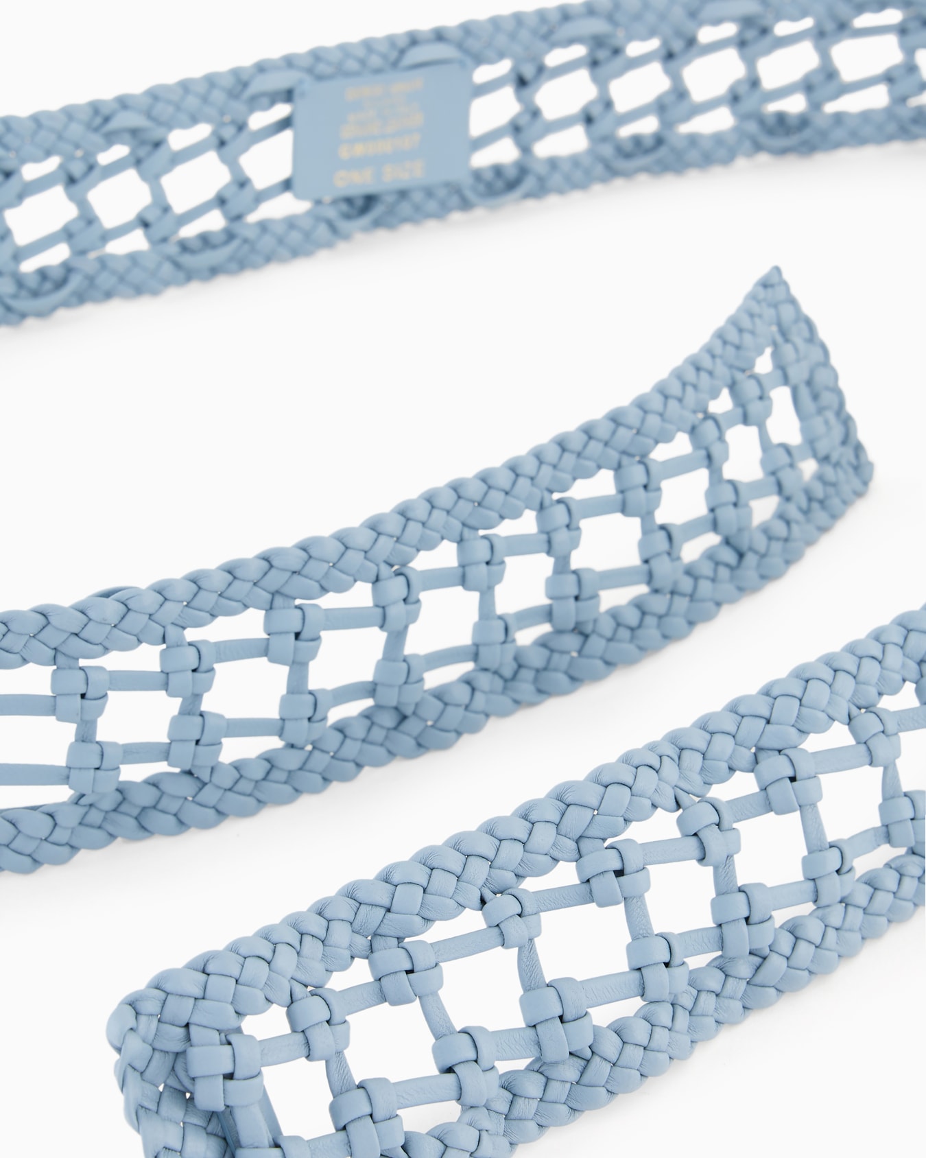 Woven leather belt Slide 1