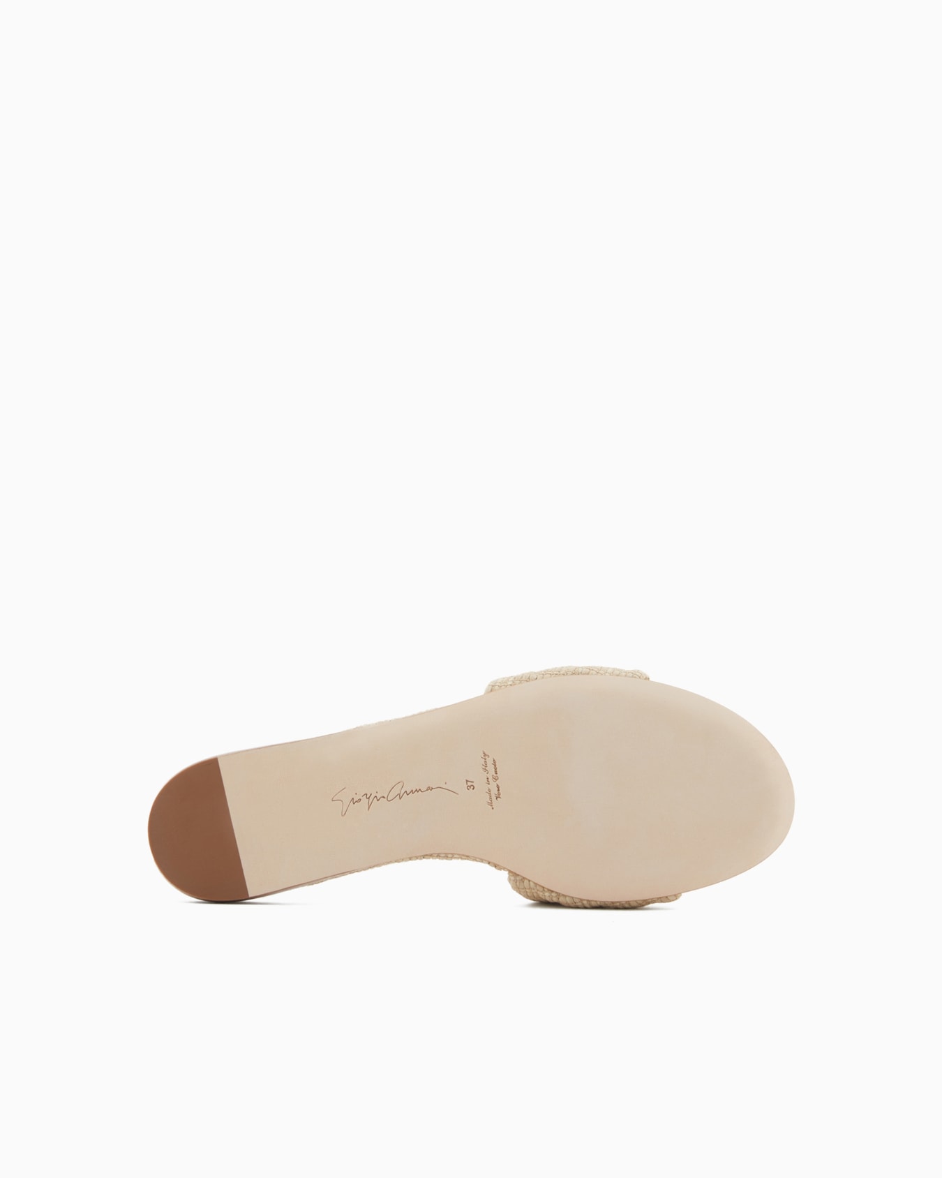 Quilted raffia flat sandals Slide 5