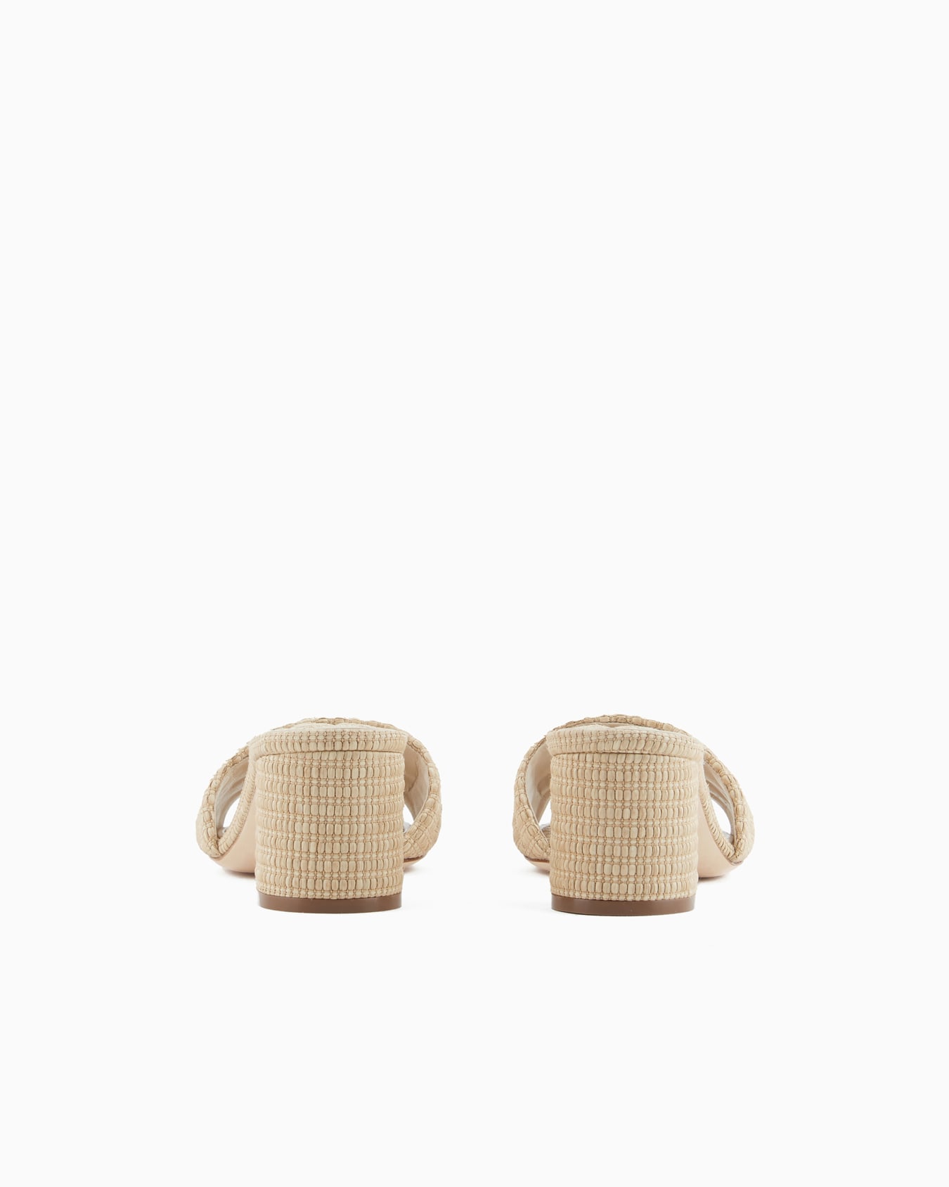 Quilted raffia sandals Slide 3