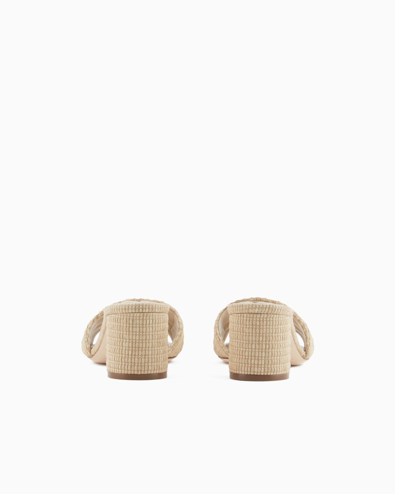 Quilted raffia sandals Slide 3