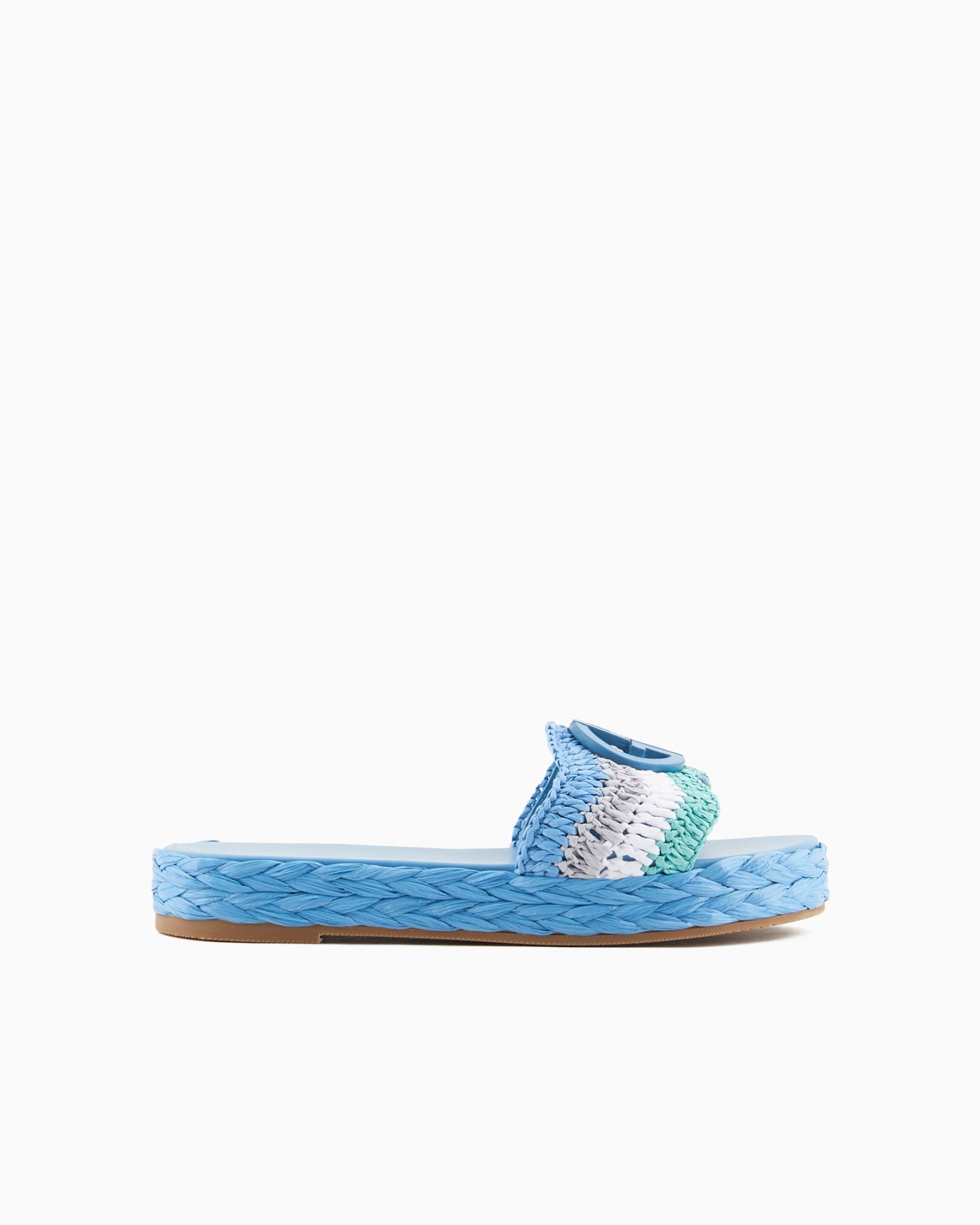 Woven flat sandals Slide 0
