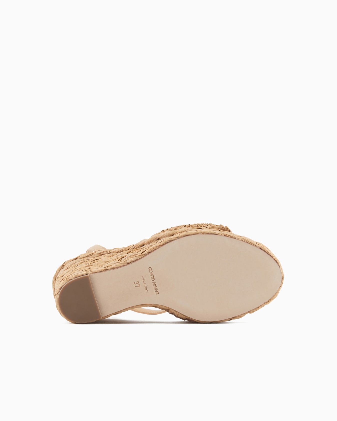 Sandals with a rope wedge with a braided motif Slide 5