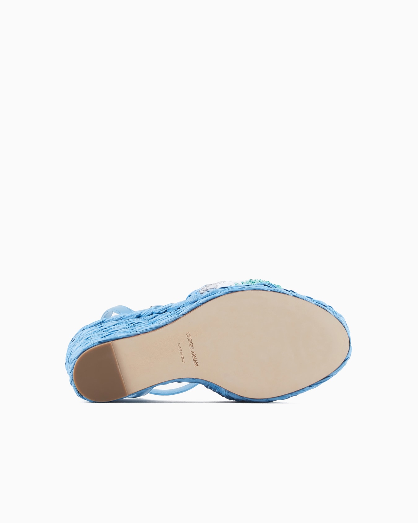 Sandals with a rope wedge with a braided motif Slide 5