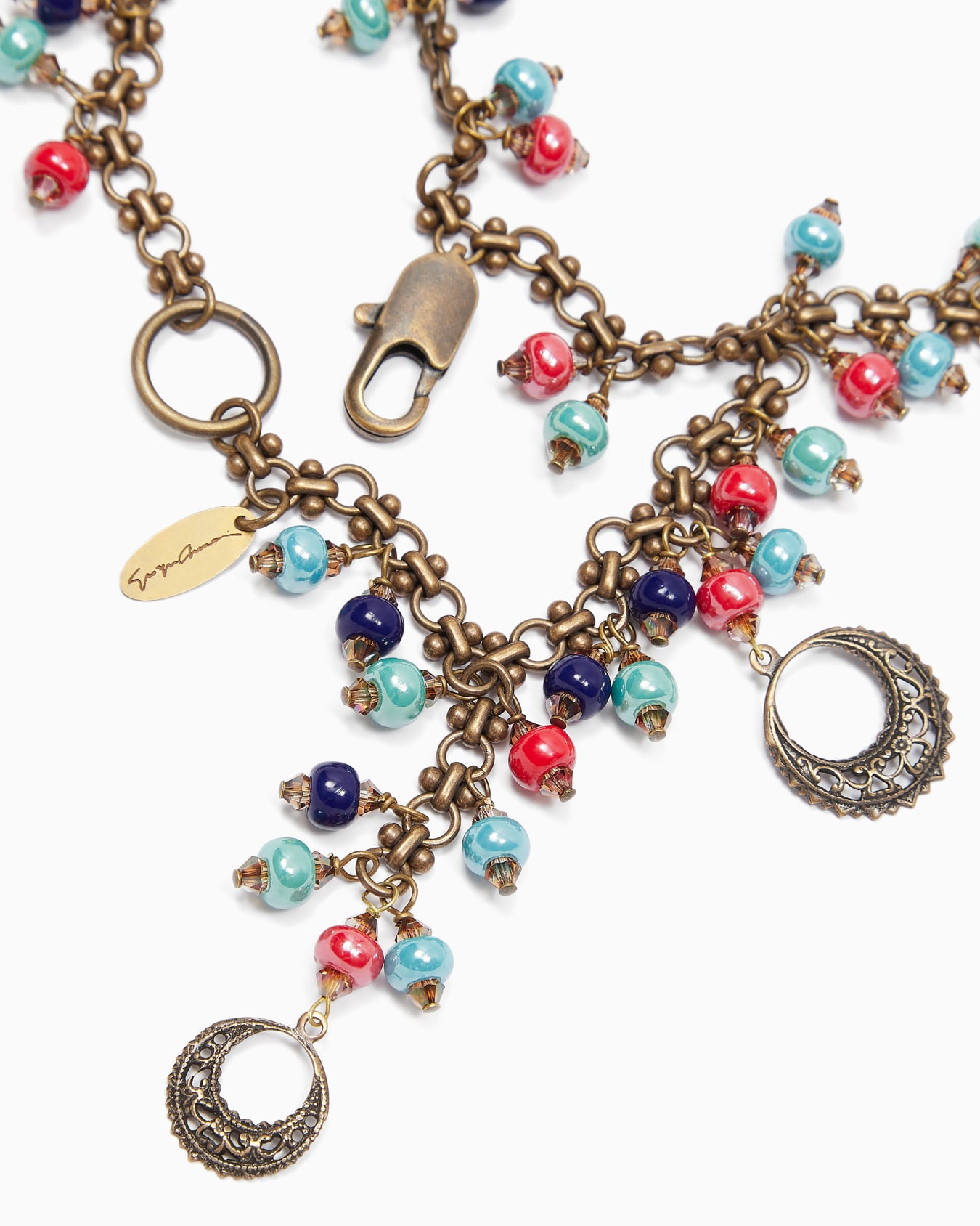 Pulsera de metal y cuentas Diapositiva 1