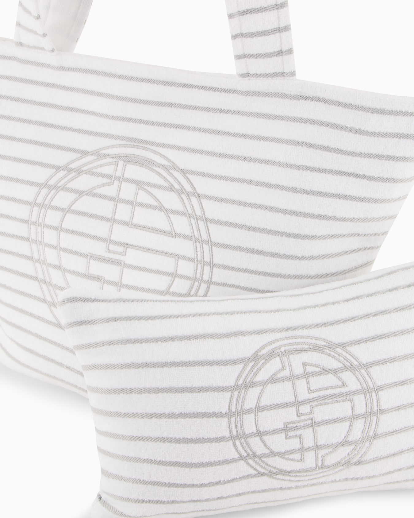 Cotton terry beach bag with pillow Slide 4