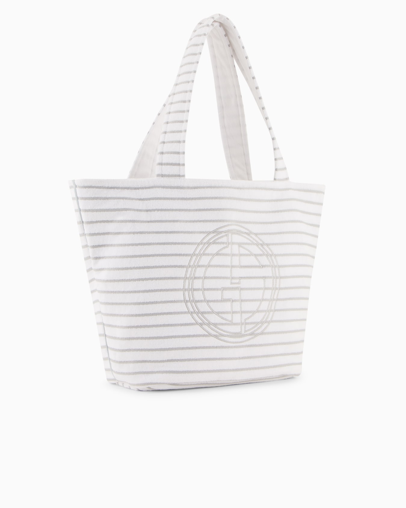 Cotton terry beach bag with pillow Slide 1