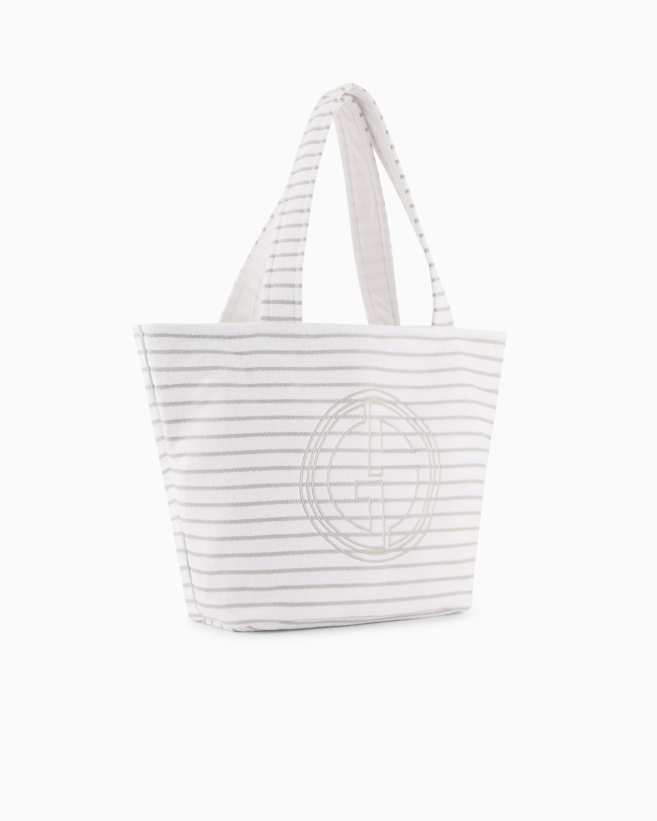 Cotton terry beach bag with pillow Slide 1