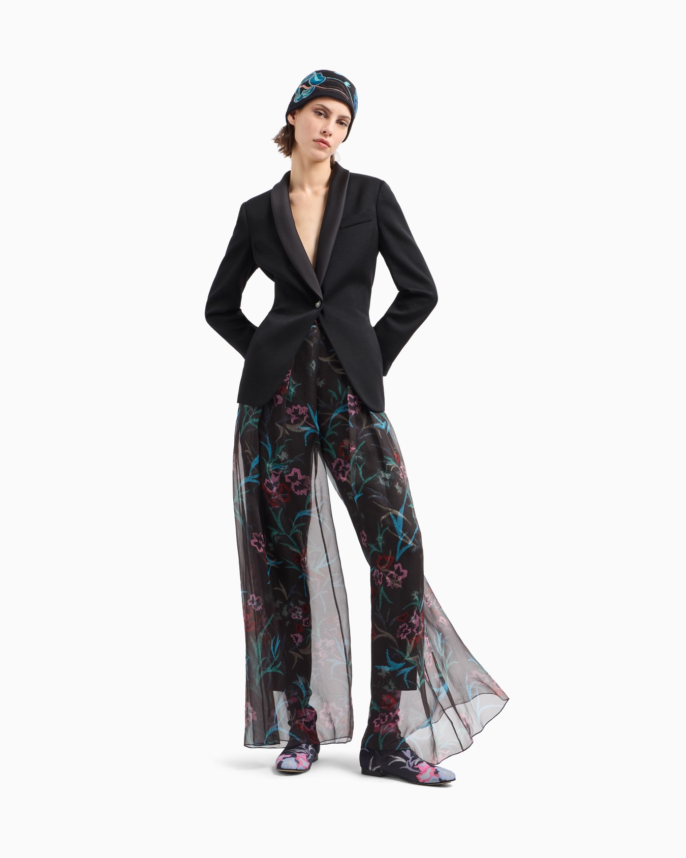 Single-breasted, virgin-wool jacket Slide 1