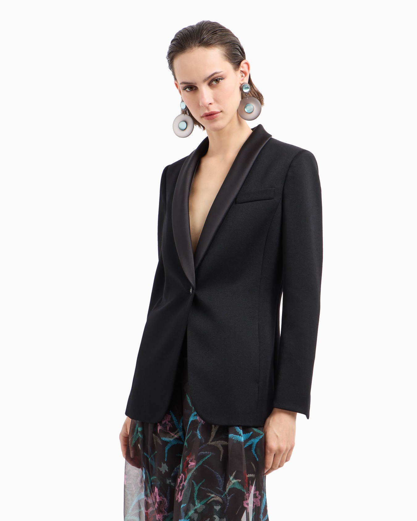 Single-breasted, virgin-wool jacket Slide 3