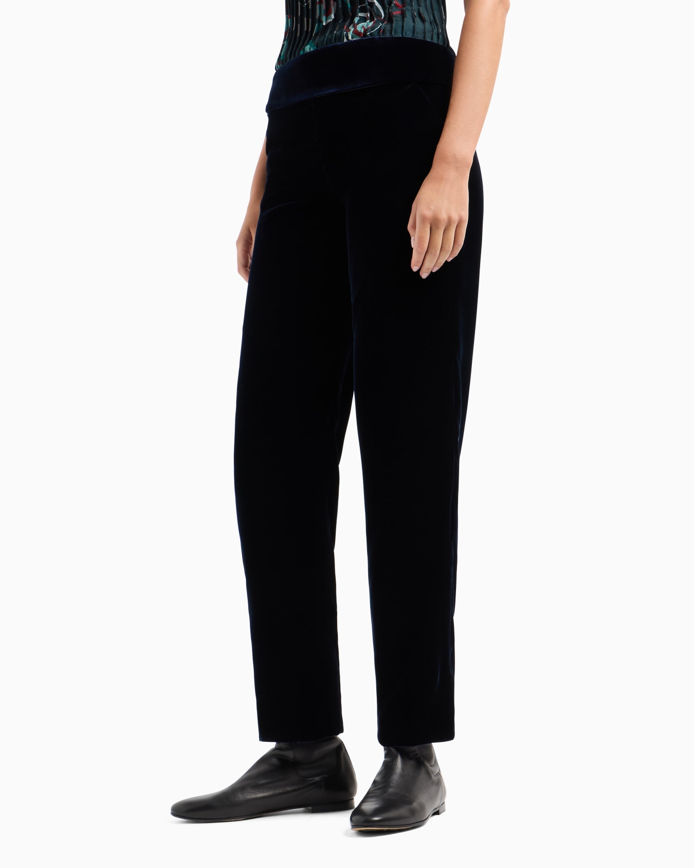 Pantalon droit en velours Diapositive 3