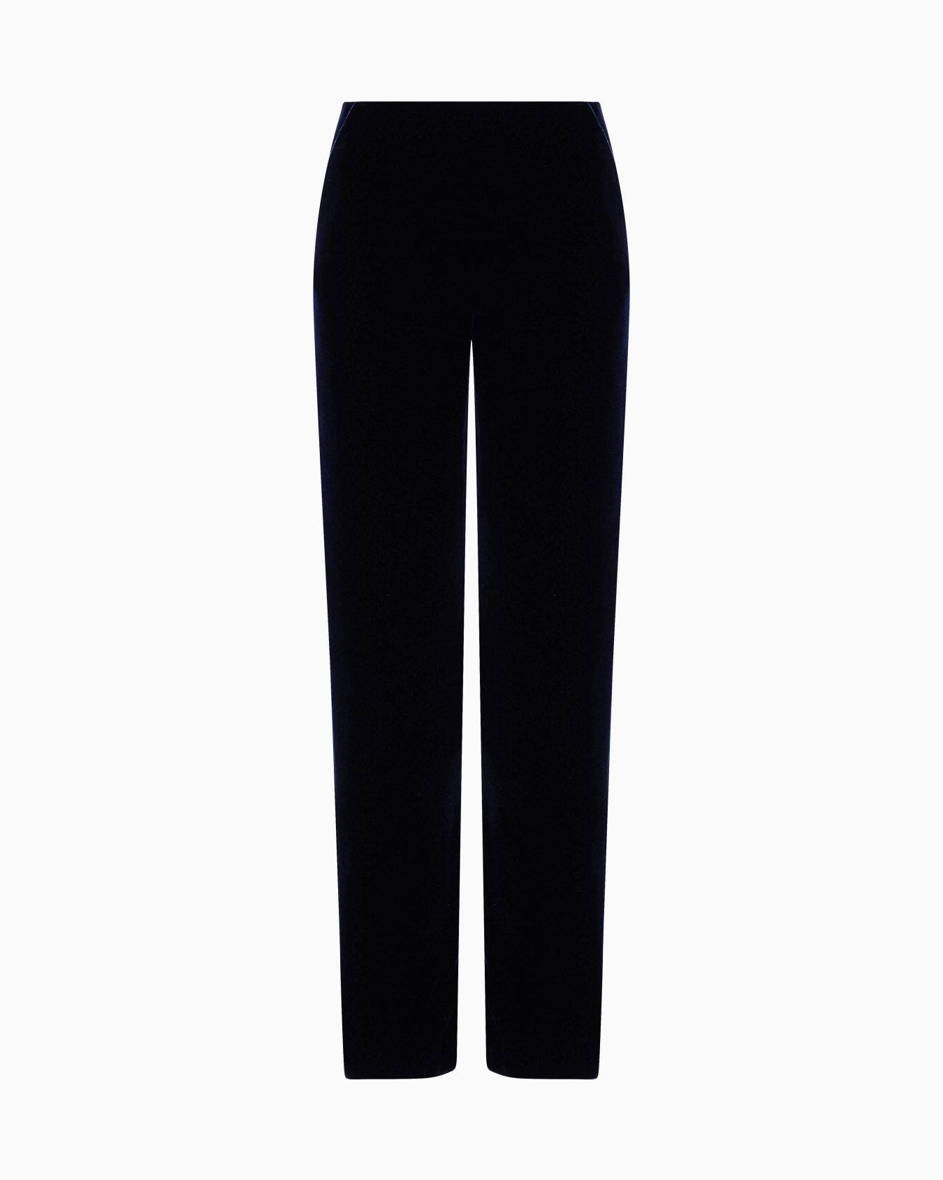 Straight-cut velvet trousers Slide 0