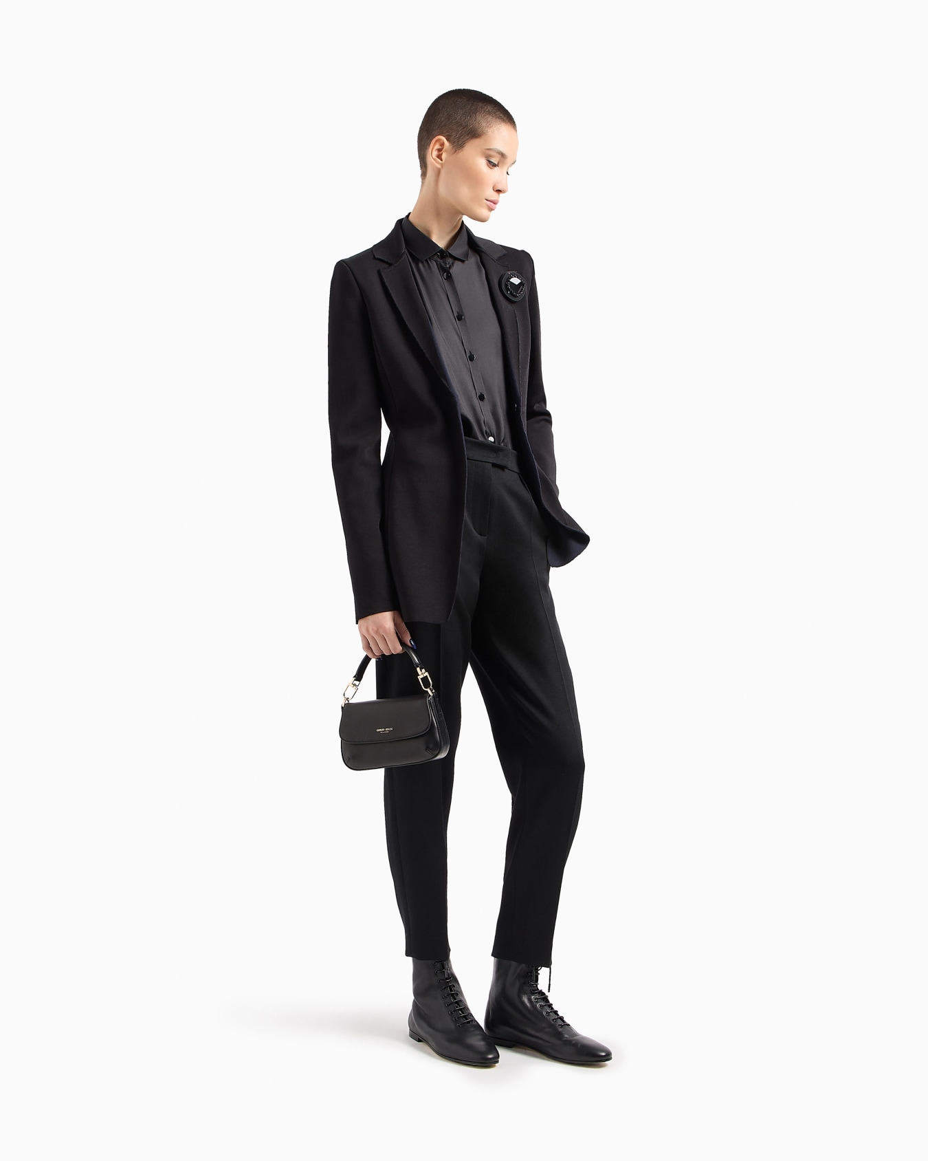 Pantalon droit en laine vierge Diapositive 2