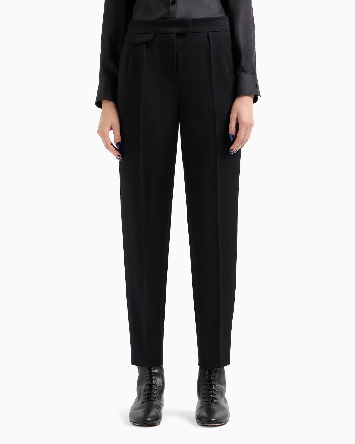 Pantalon droit en laine vierge Diapositive 4