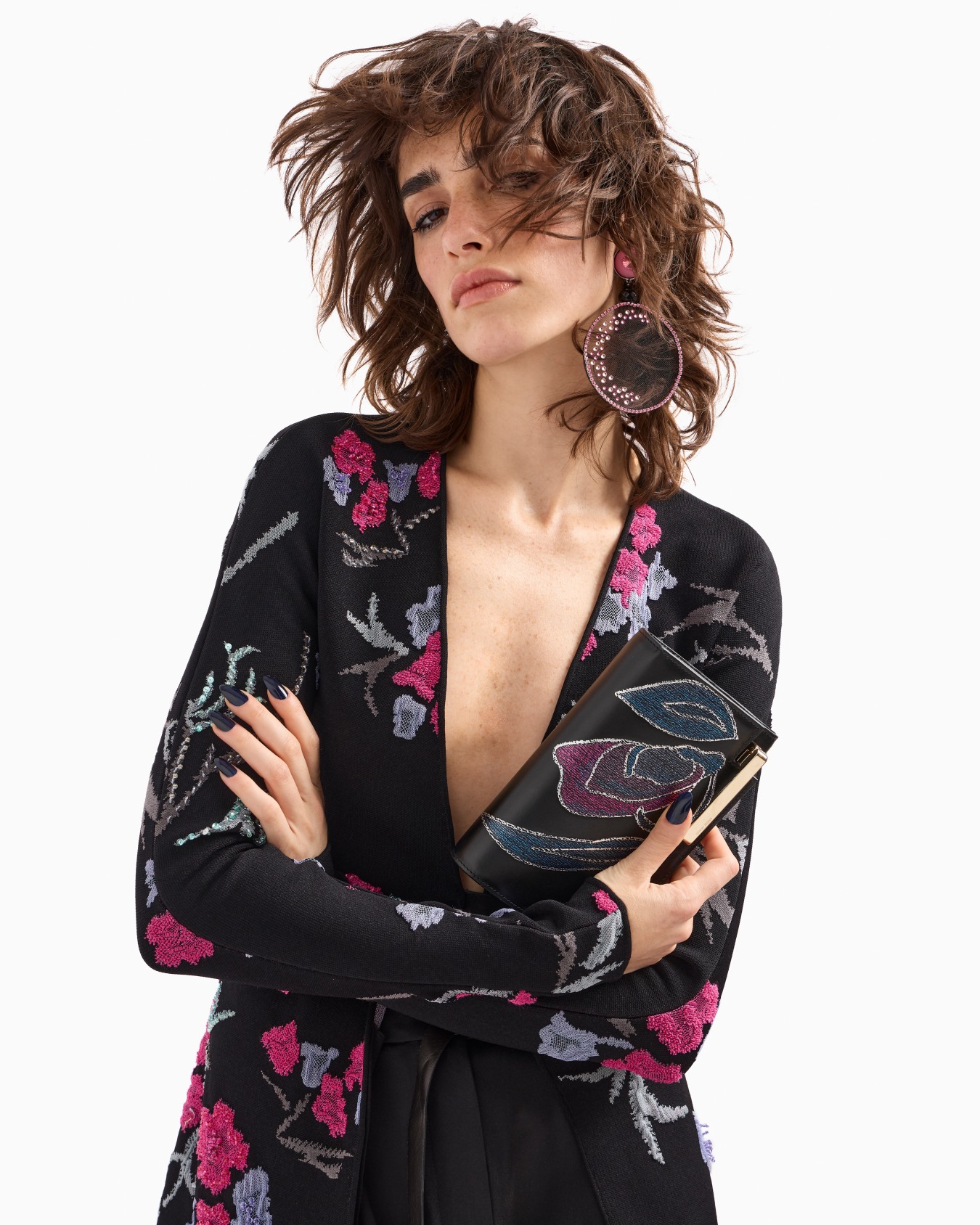Double-sided silk-satin two-pleat trousers Slide 6