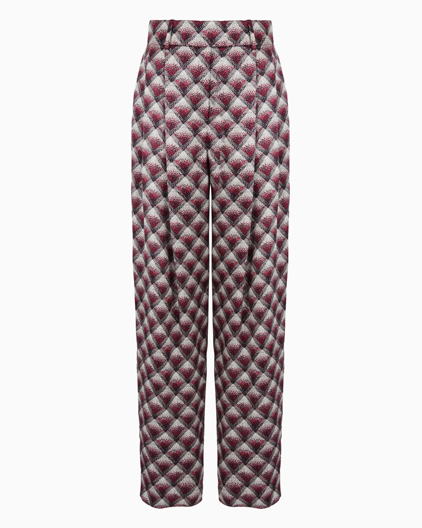 Gradient printed silk faille trousers Slide 0