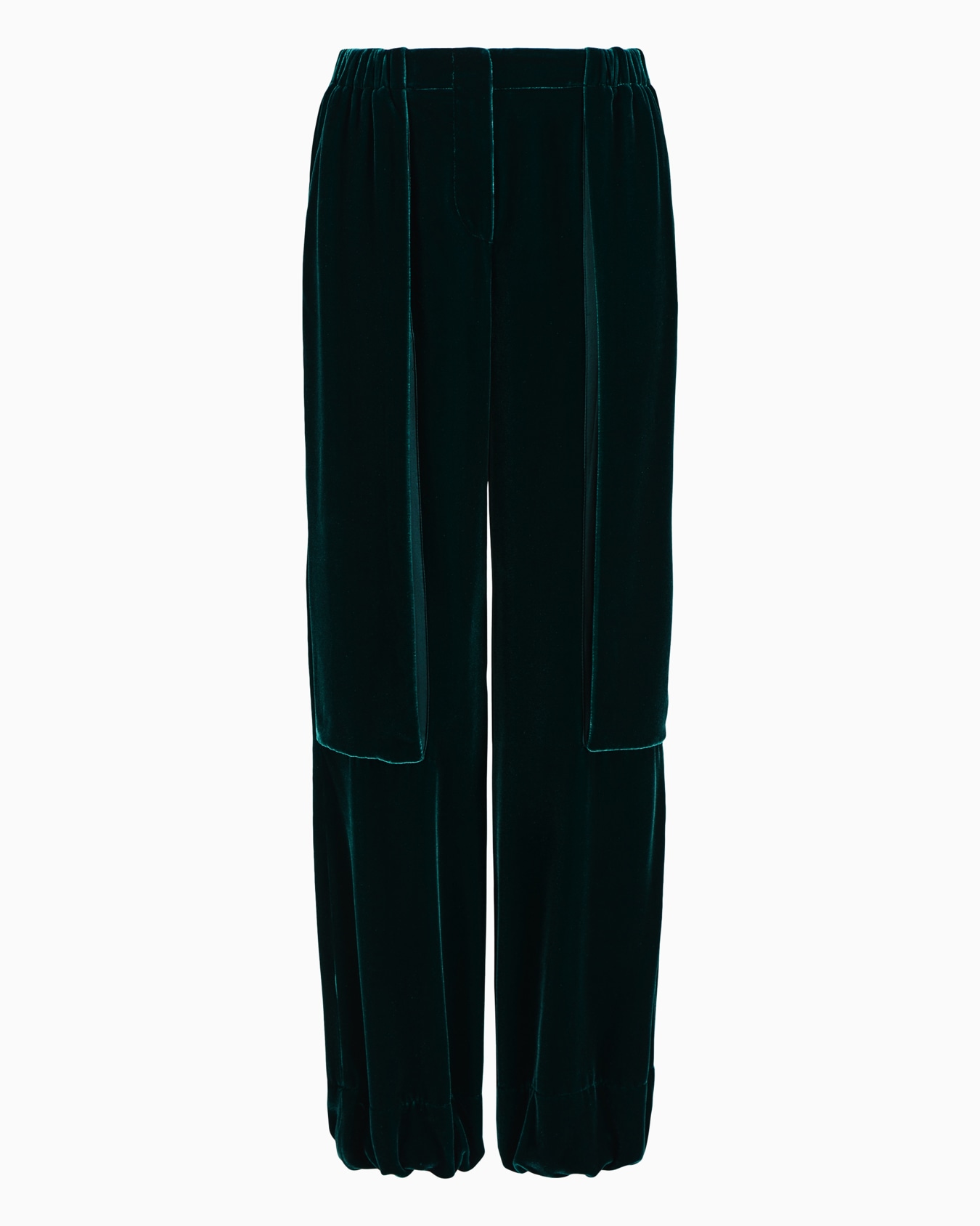 Draped velvet trousers Slide 0