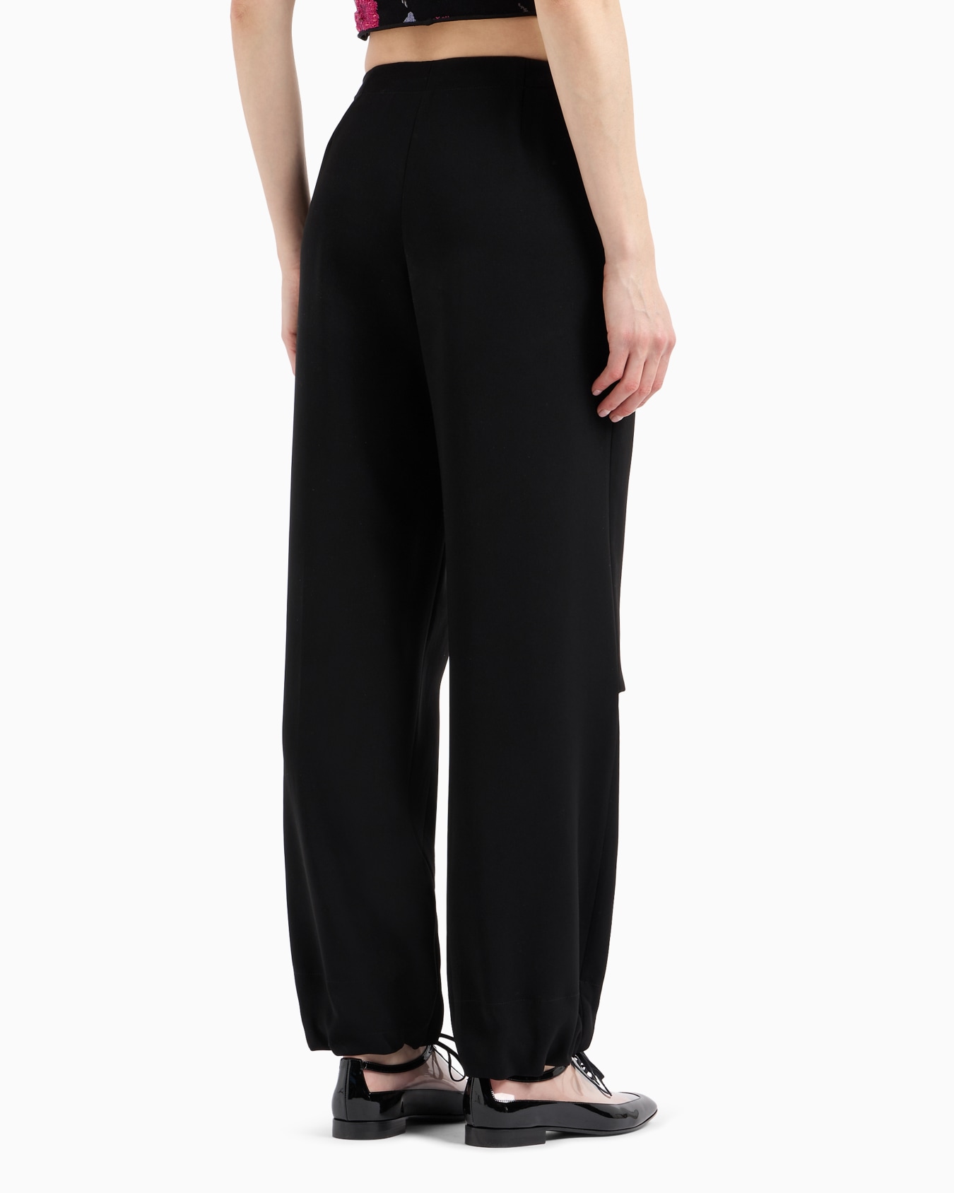 Soft, technical-cady trousers Slide 3