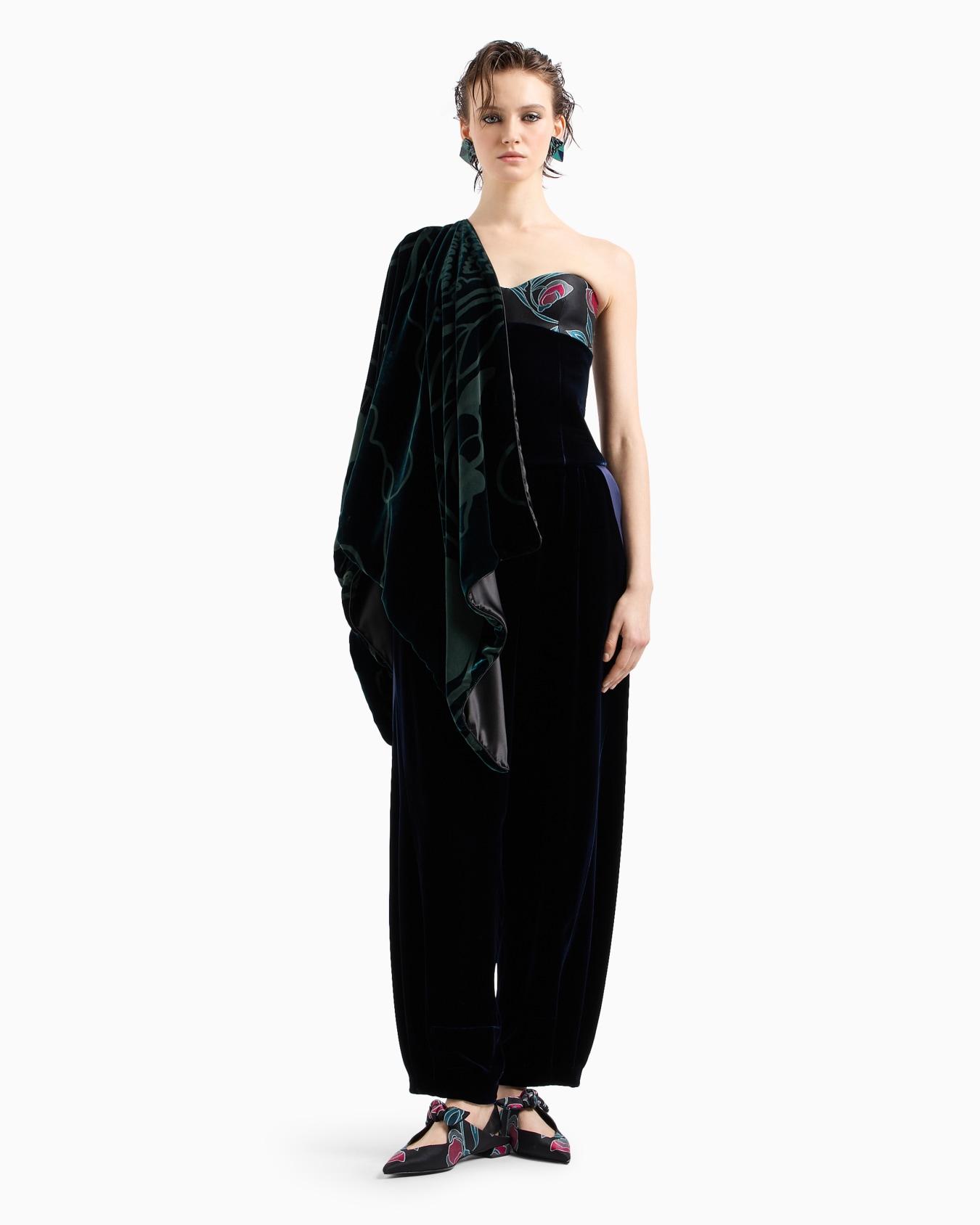 Pantalon droit en velours Diapositive 3