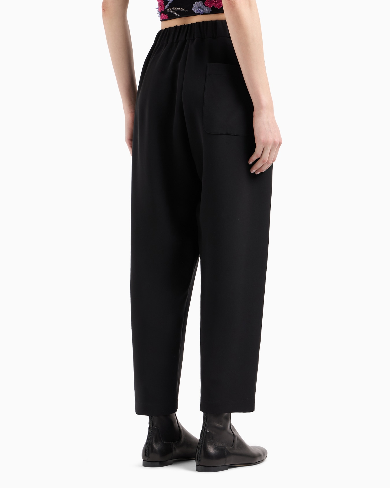 Pantalon fluide en cady de soie Diapositive 3