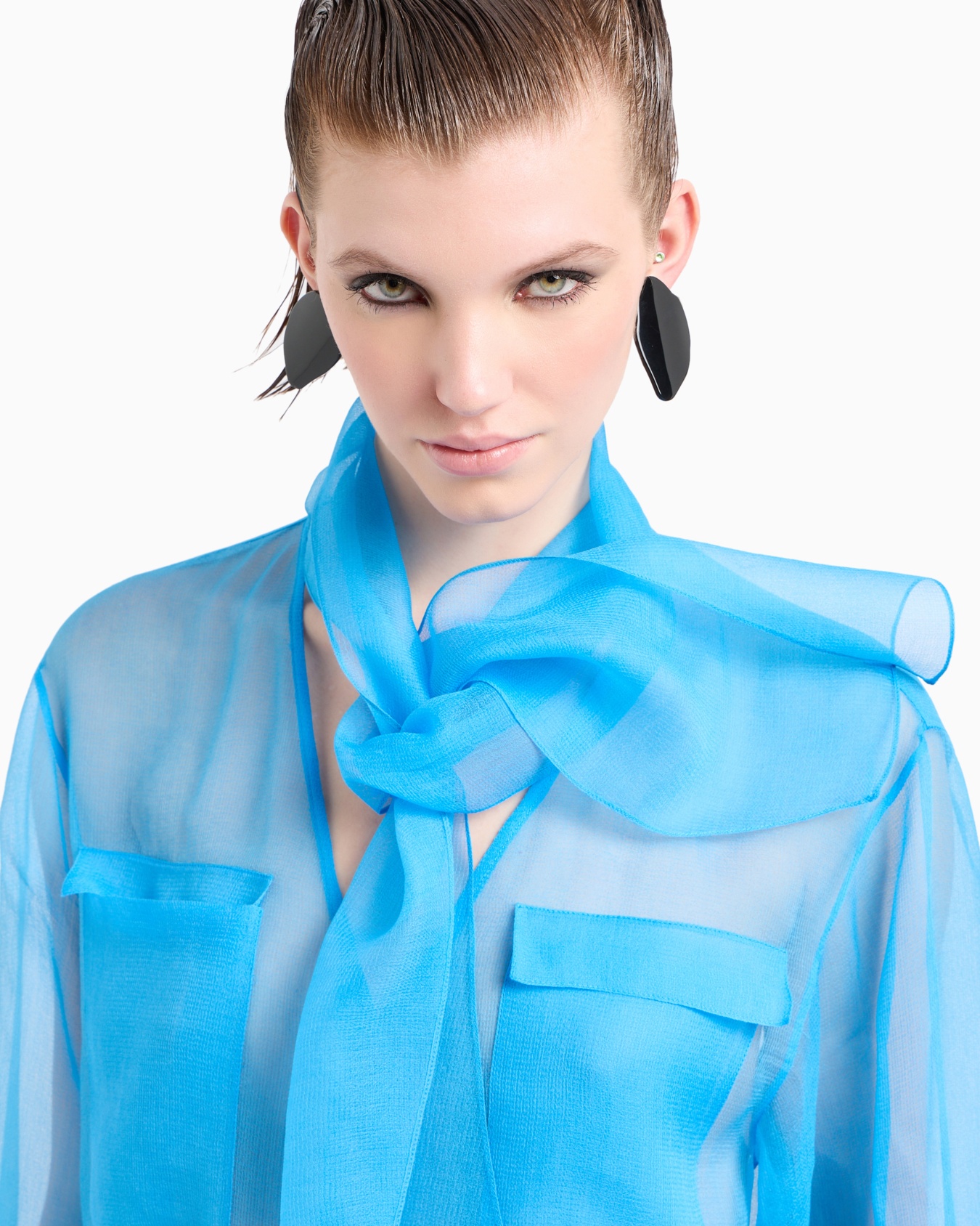 Silk-organza shirt Slide 5
