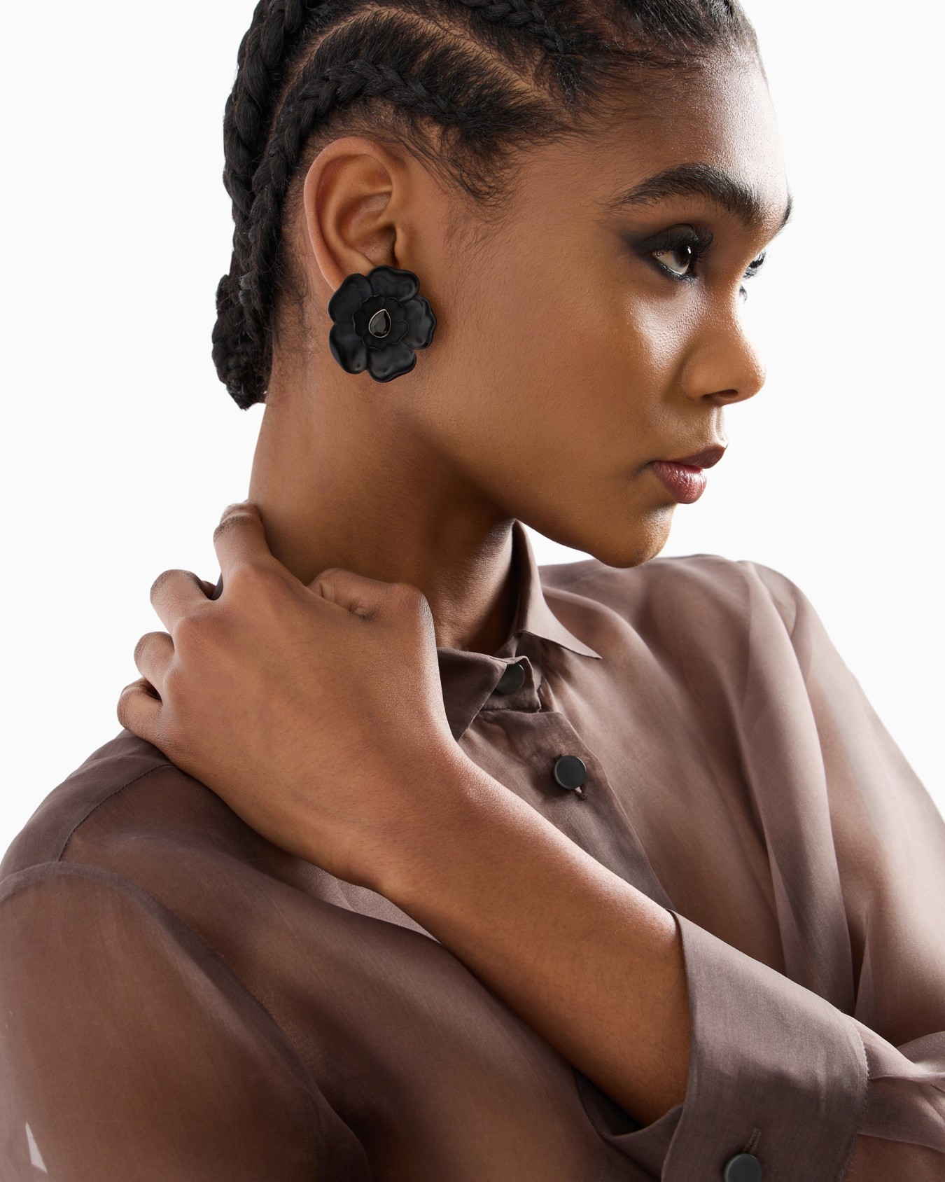 Silk-organza shirt Slide 5
