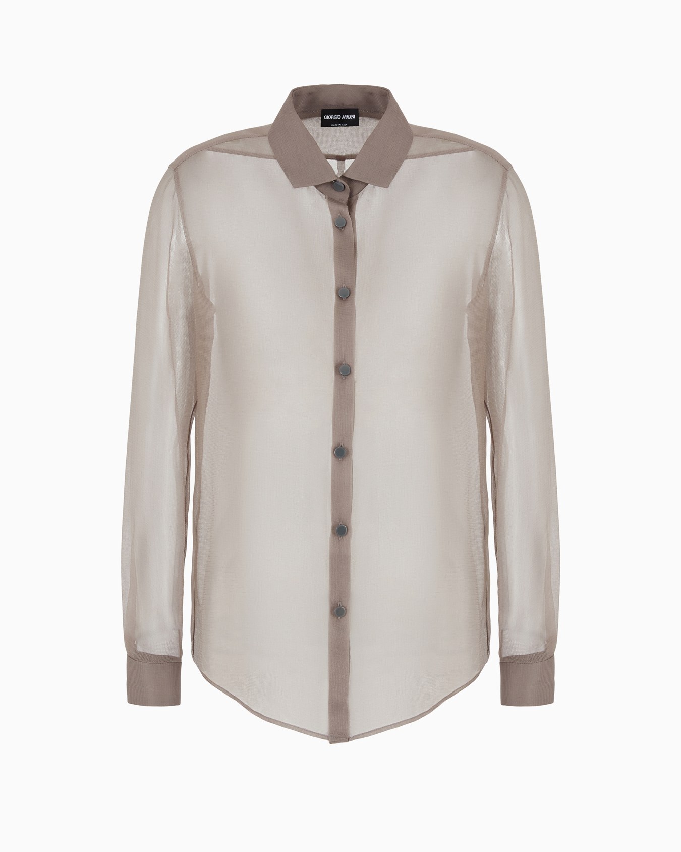 Silk-organza shirt Slide 0