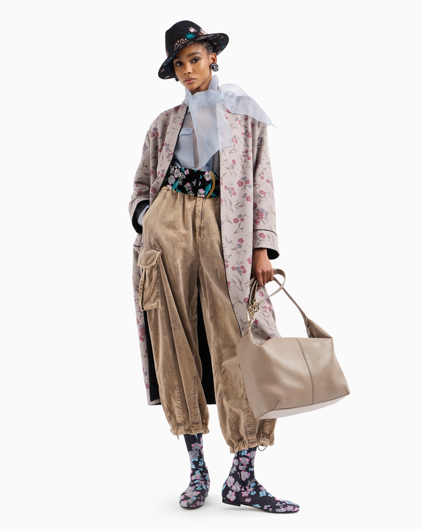Pantaloni cargo in velluto di cotone Slide 4