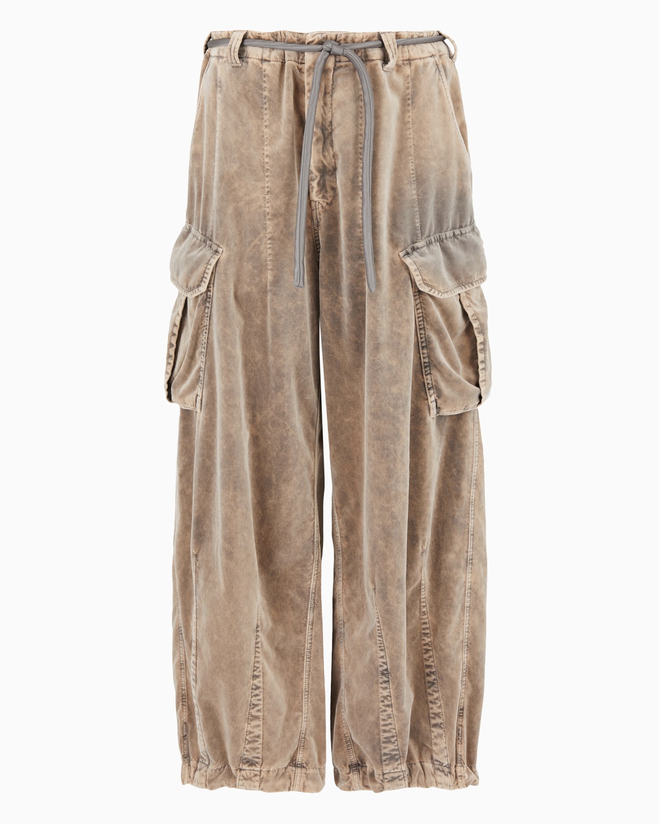 Pantaloni cargo in velluto di cotone Slide 0