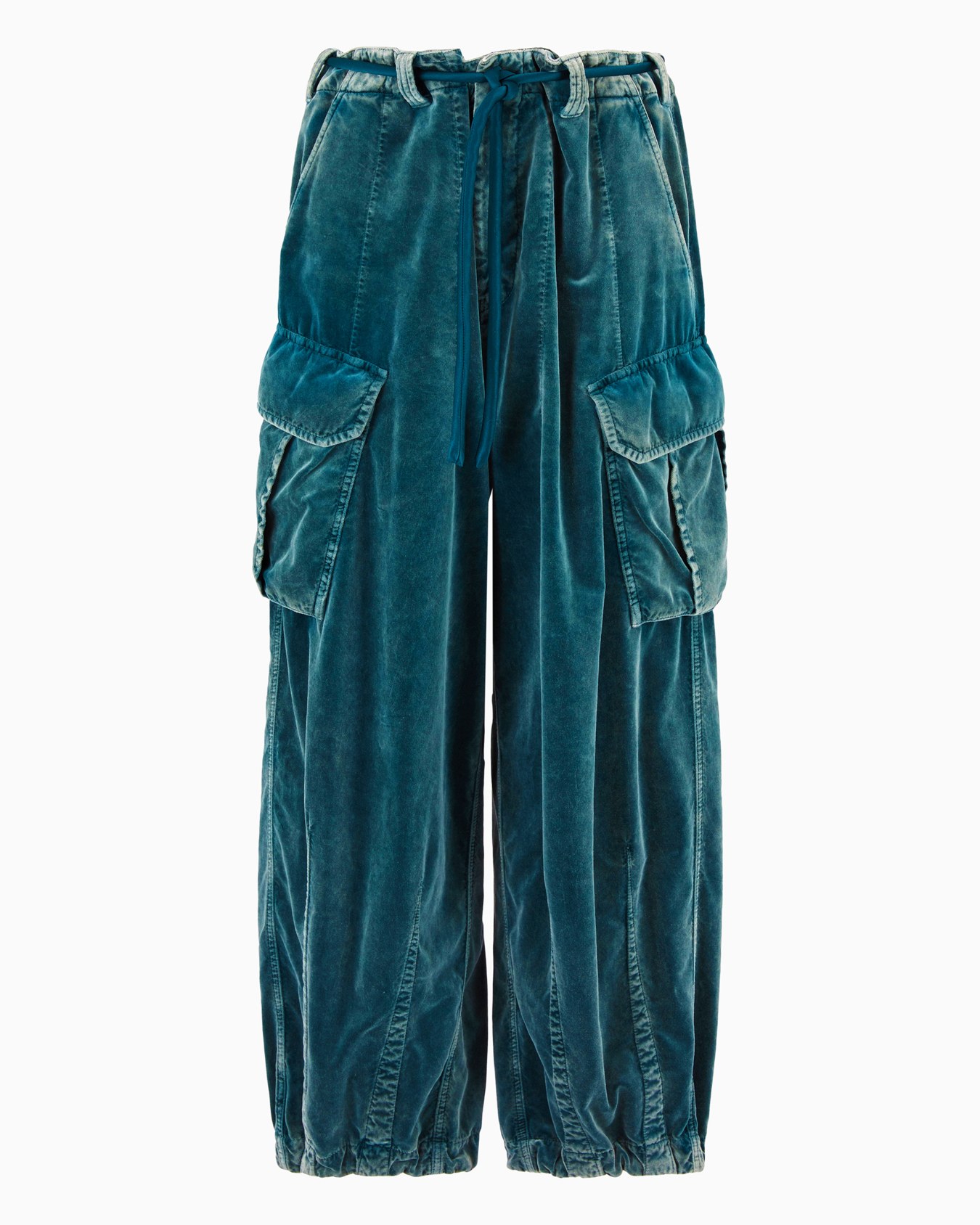 Pantalon cargo en velours de coton Diapositive 0