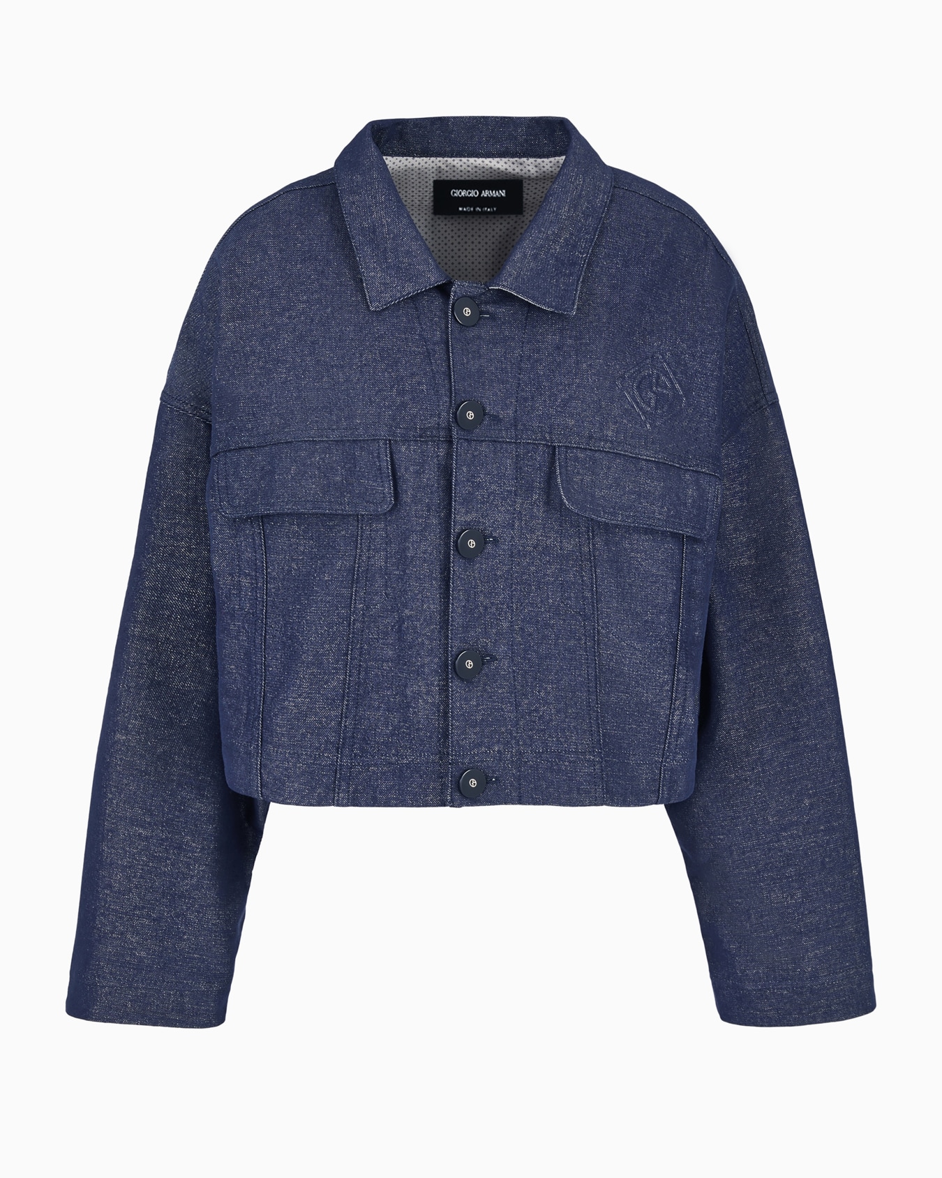 Denim Collection blouson cotton, viscose and lurex denim Slide 0
