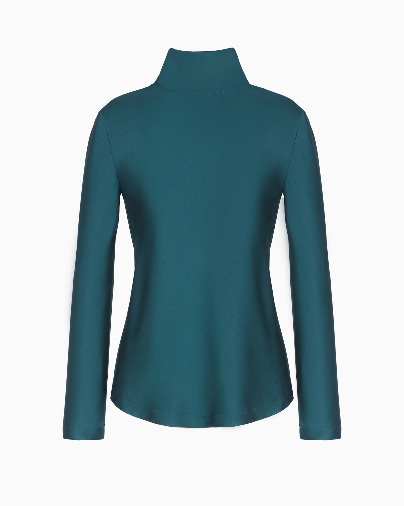 Long-sleeved blouse in silk double satin Slide 0