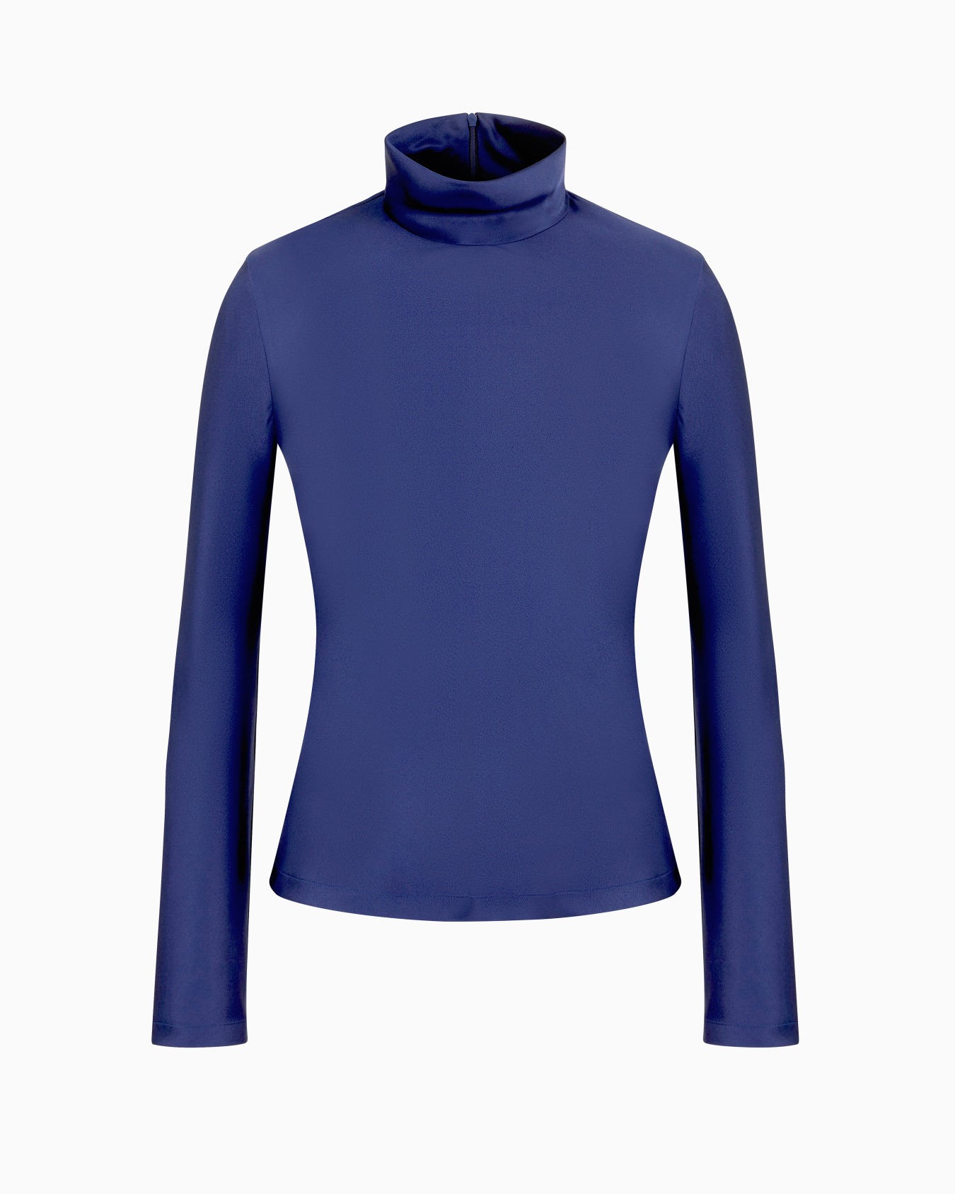Long-sleeved blouse in silk double satin Slide 0