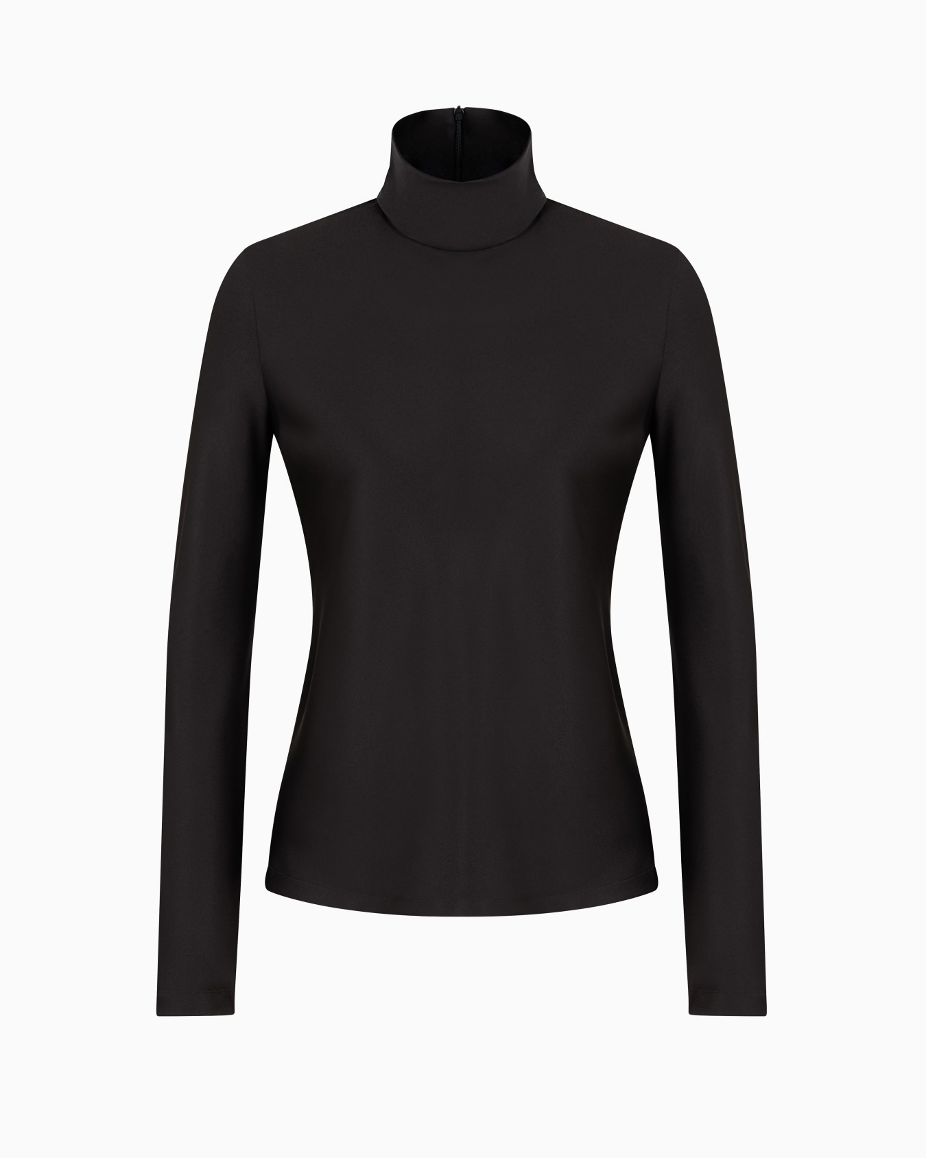 Long-sleeved blouse in silk double satin Slide 0