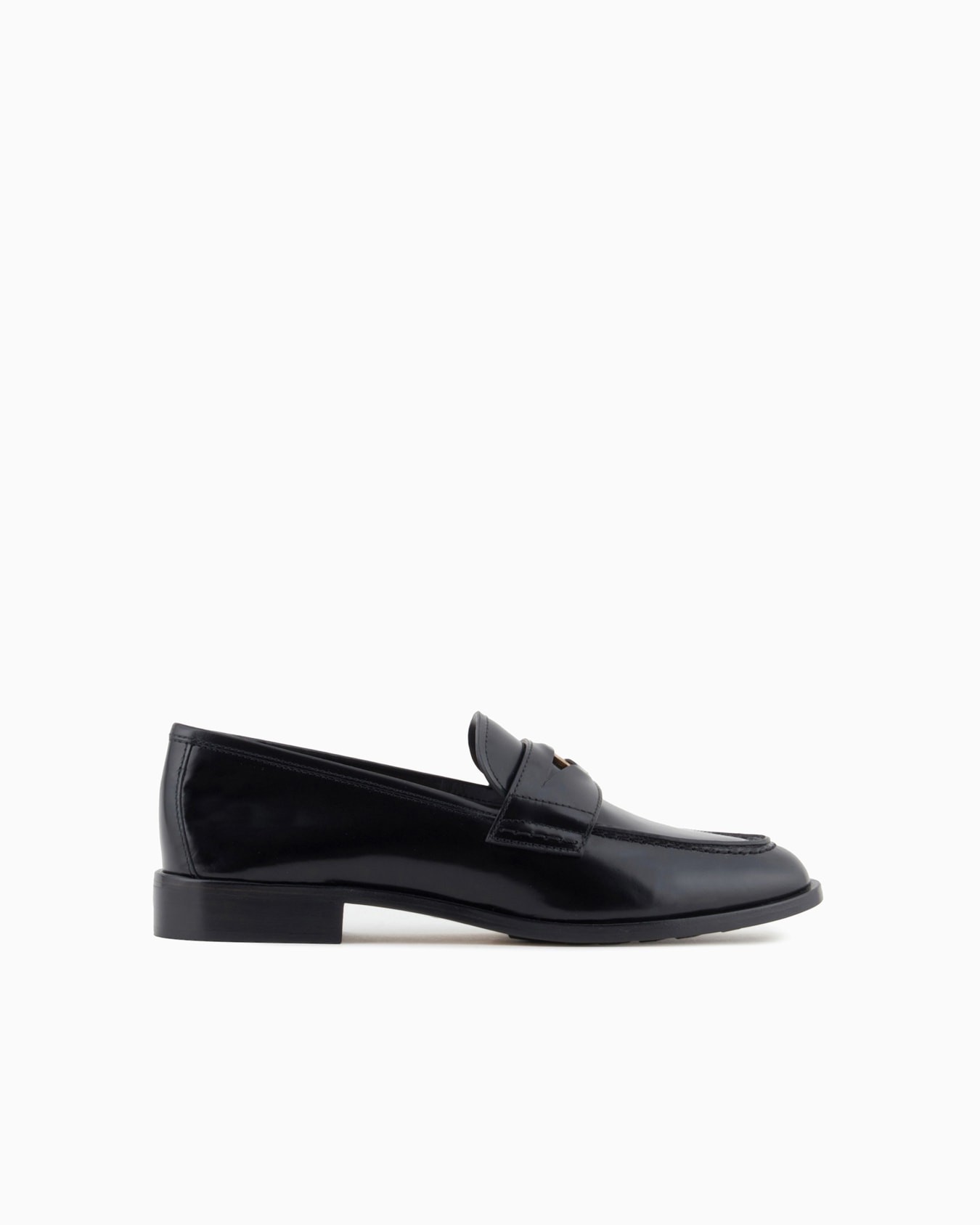 Brushed leather loafers Slide 0