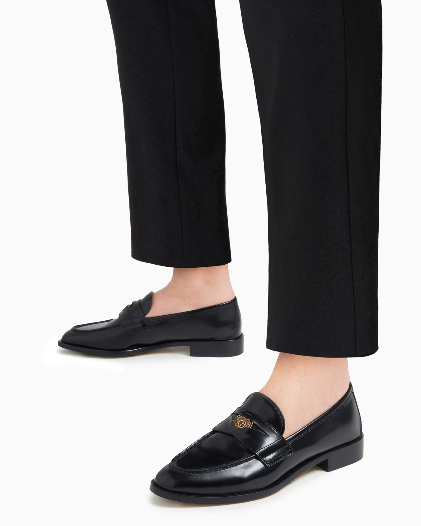 Brushed leather loafers Slide 6