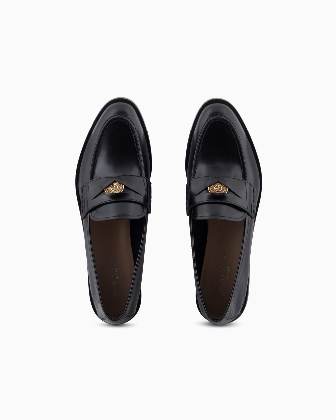 Brushed leather loafers Slide 2