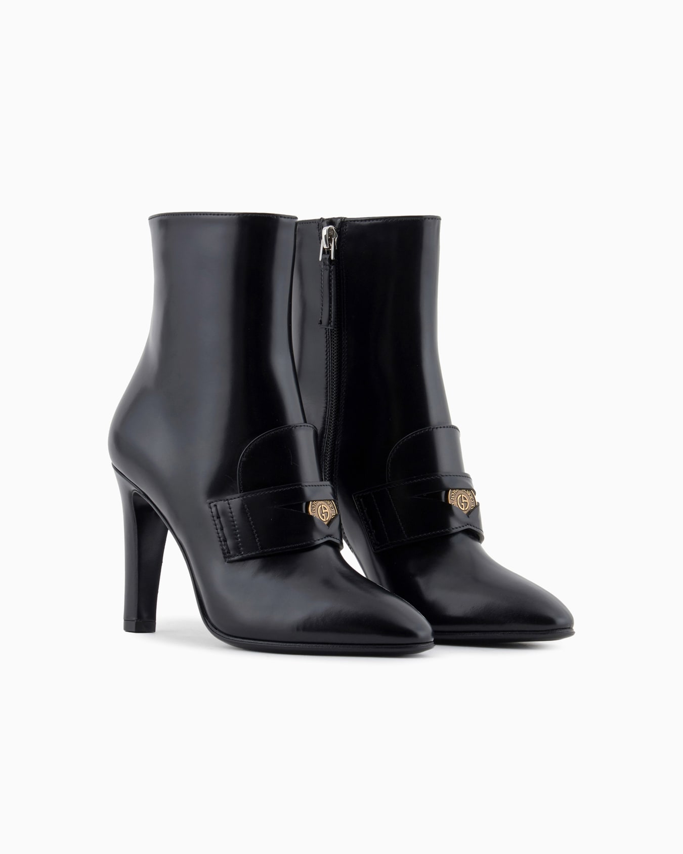 Mocasines en piel cepillada Diapositiva 1