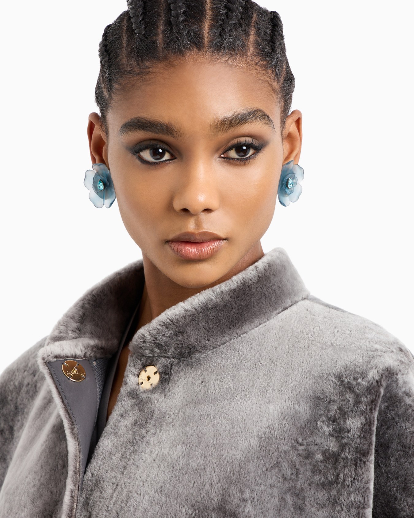 Long shearling coat Slide 4