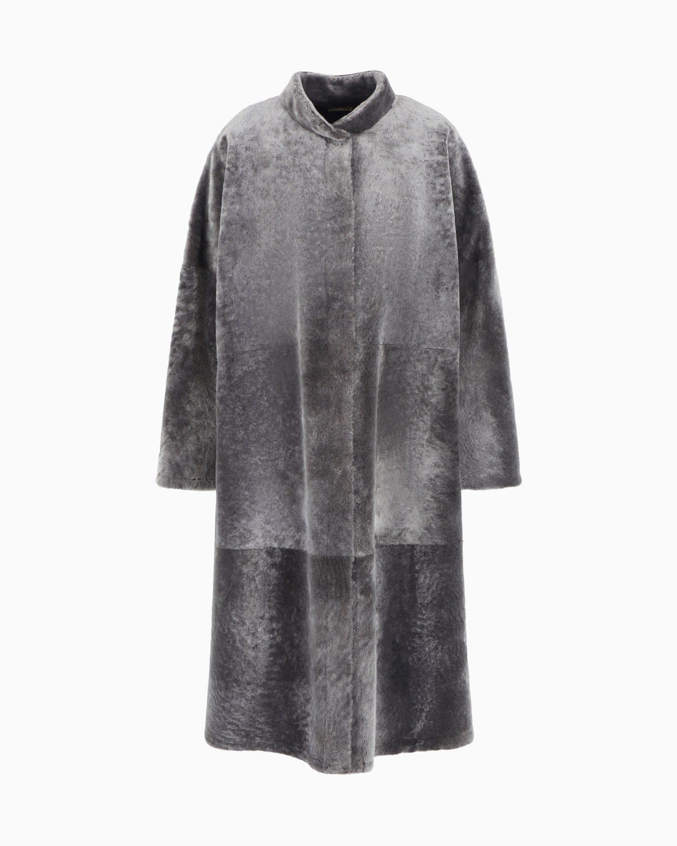 Long shearling coat Slide 0