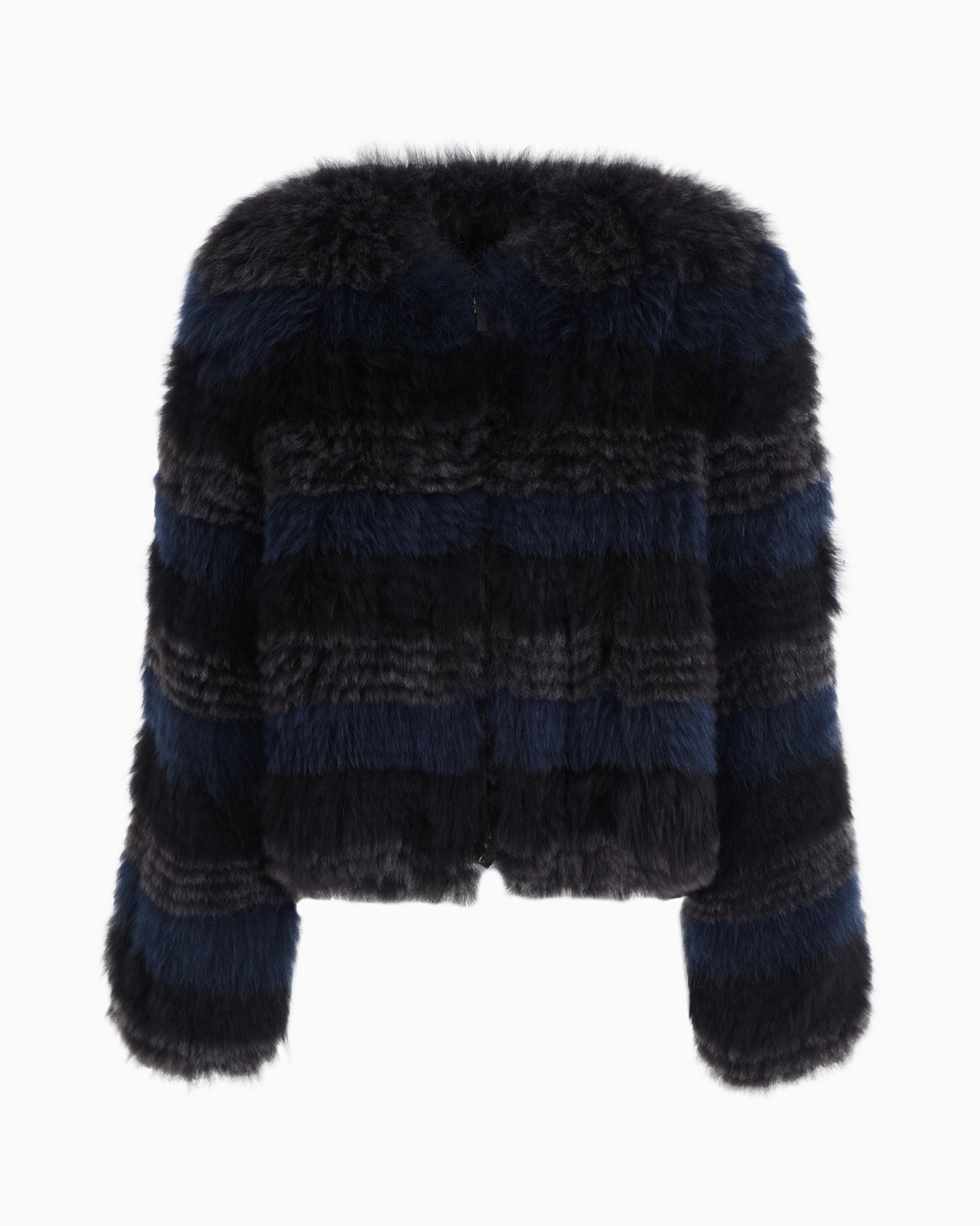 Short, alpaca wool jacket Slide 0