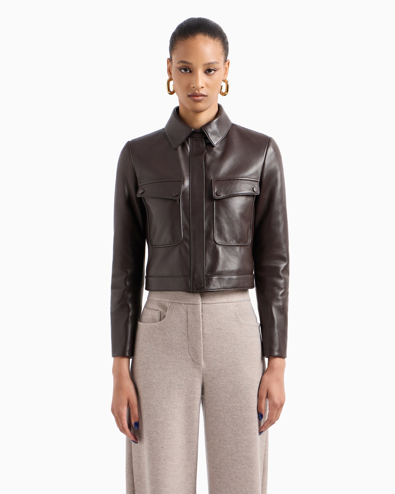 Veste courte en nappa Diapositive 4