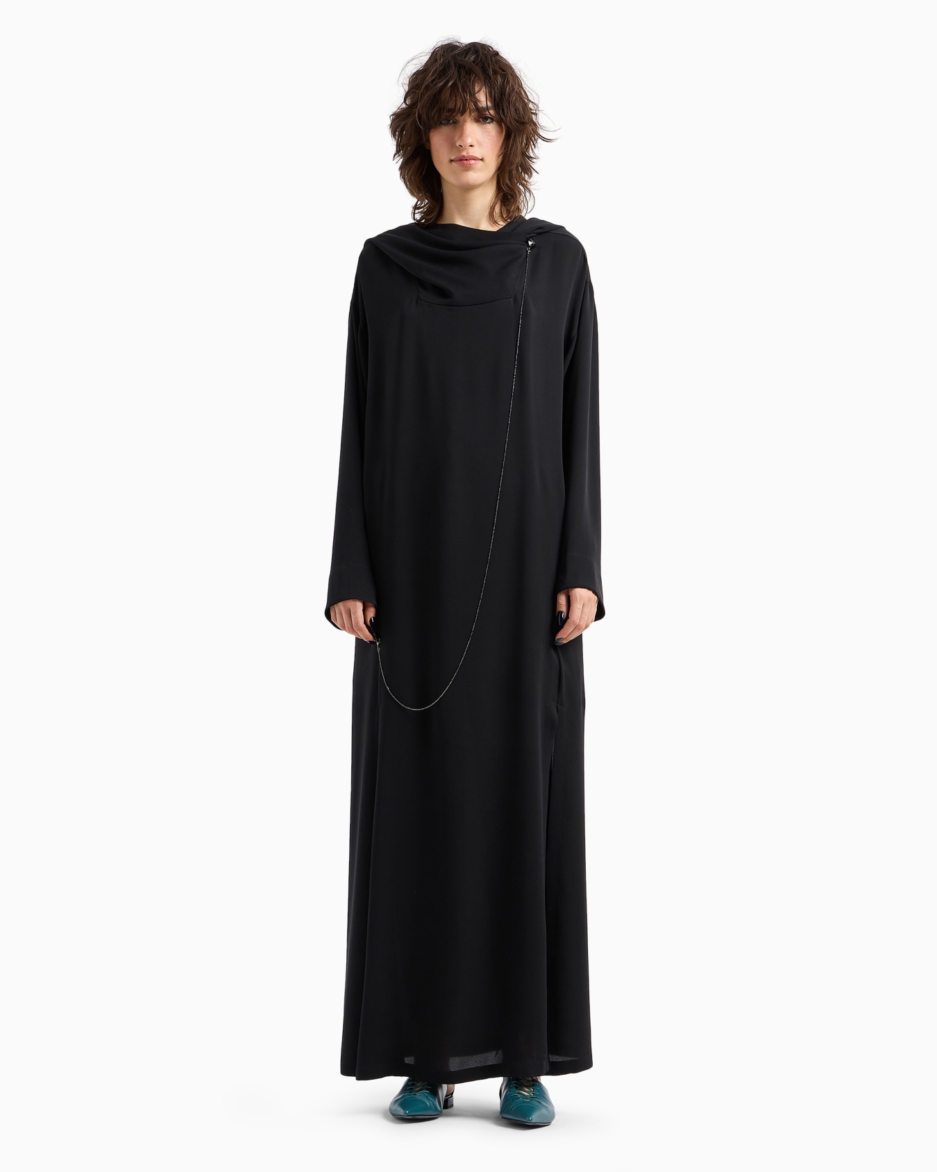 ASV triple silk georgette long dress Slide 1
