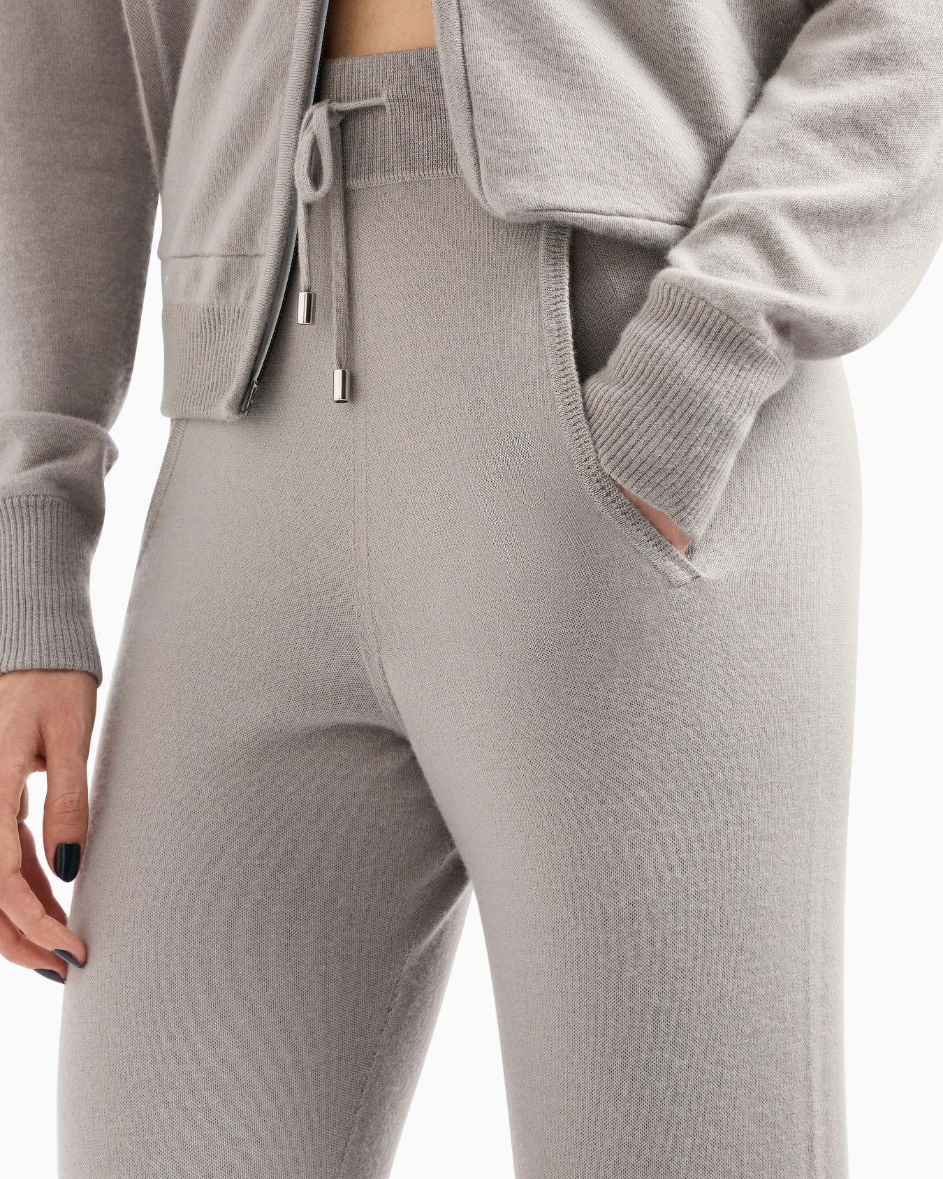 Giorgio Armani Neve cashmere interlock trousers Slide 5